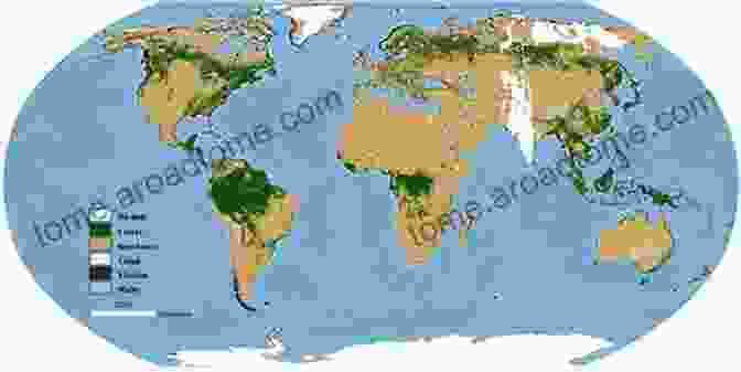 A Global Land Cover Map, Highlighting The Distribution Of Forests, Grasslands, Deserts, And Urban Areas, Showcasing The Diversity Of Earth's Land Surface. Observation Of The Earth System From Space