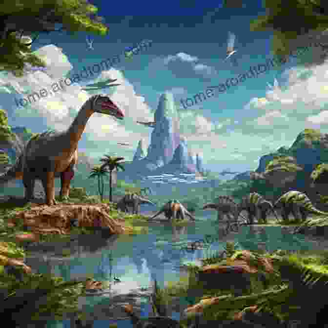 A Herd Of Dinosaurs Roaming A Lush Green Landscape During The Mesozoic Era Everything You Need To Know About The Mesozoic Eras Eras On Earth Science For 3rd Grade Children S Earth Sciences