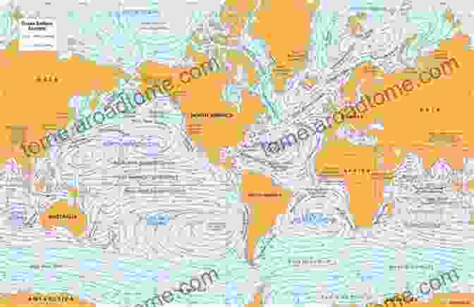 A Map Of Global Ocean Currents, Displaying Their Patterns, Directions, And Influence On Climate And Marine Ecosystems. Observation Of The Earth System From Space