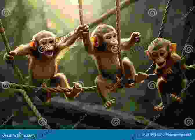 A Playful Monkey Swinging Through The Trees First 100 Animals Roger Priddy