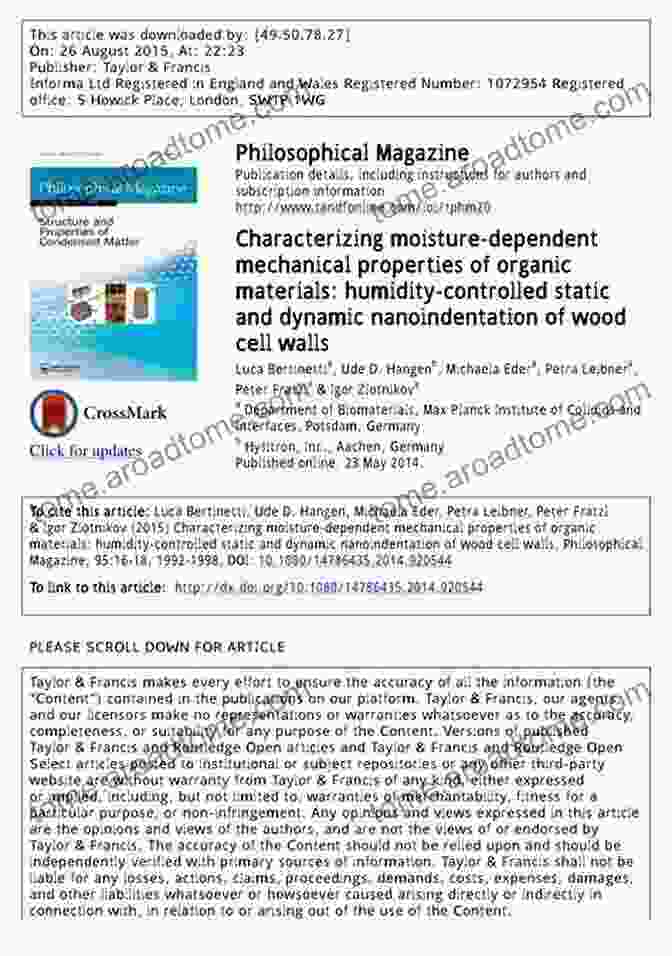 Collection Of Case Studies Demonstrating The Application Of Nanoindentation In Characterizing The Nano Mechanical Properties Of Various Advanced Materials Applied Nanoindentation In Advanced Materials