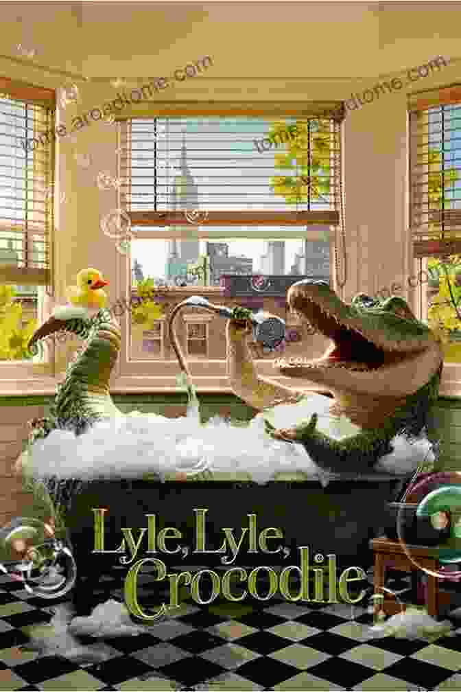 Lyle The Crocodile And Josh The Boy Sitting On A Bench, Laughing Lyle Lyle Crocodile: Lyle Walks The Dogs