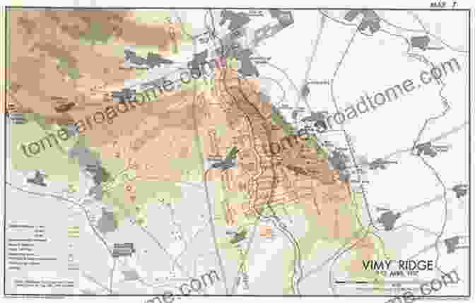 Map Of The Battle Of Vimy Ridge The Battle For Vimy Ridge 1917