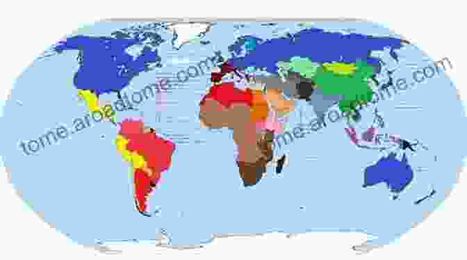 Map Of The World With Different Colored Regions, Representing The Genetic Diversity Of Human Populations The History And Geography Of Human Genes: Abridged Edition