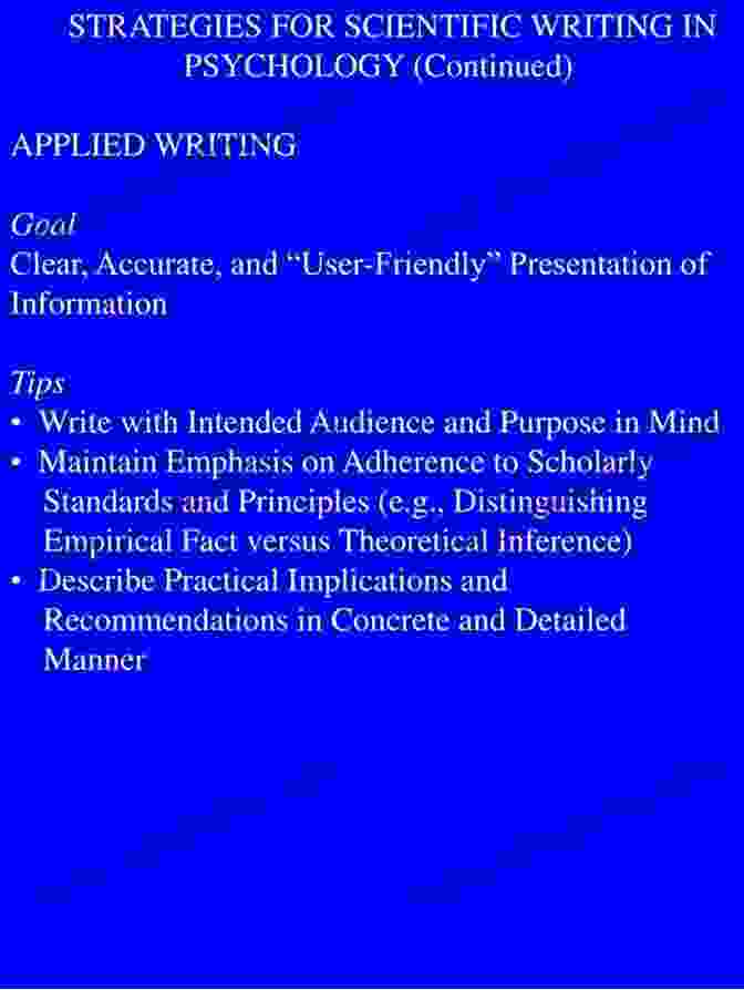 Scientific Writing In Psychology Research Methods In Psychology: Evaluating A World Of Information