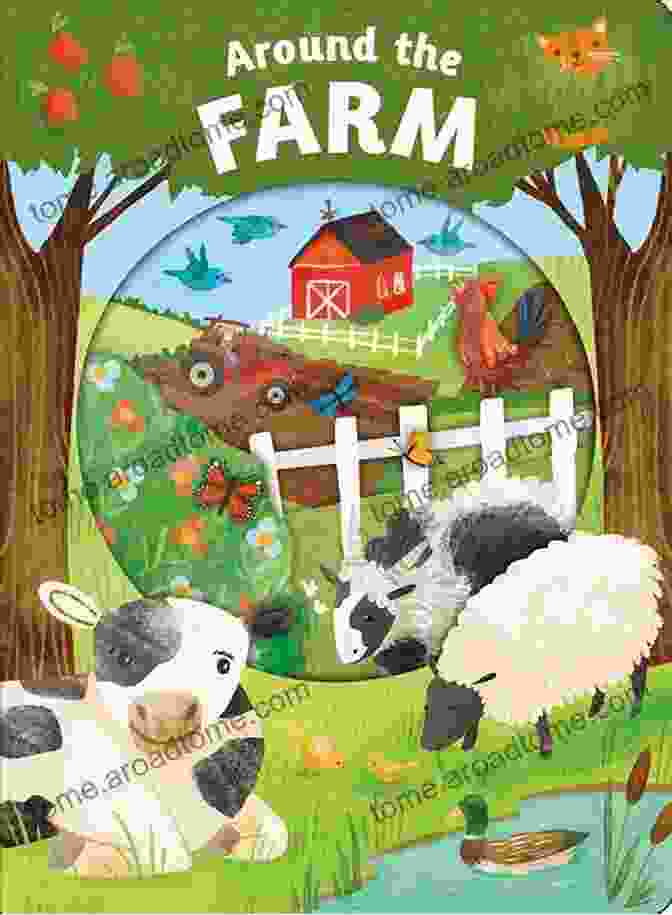 Snowy Farm Book Cover: A Snowy Landscape With A Farmhouse In The Background And Farm Animals Frolicking In The Snow Snowy Farm Baby Professor