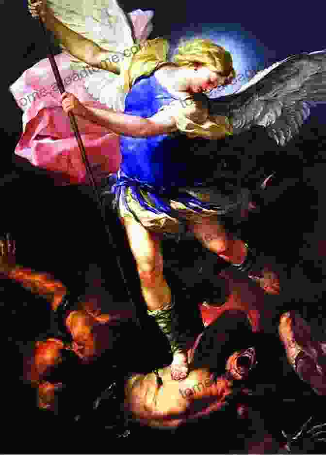 St. Michael The Archangel Book Cover Featuring A Valiant Archangel In Battle St Michael The Archangel Baby Professor