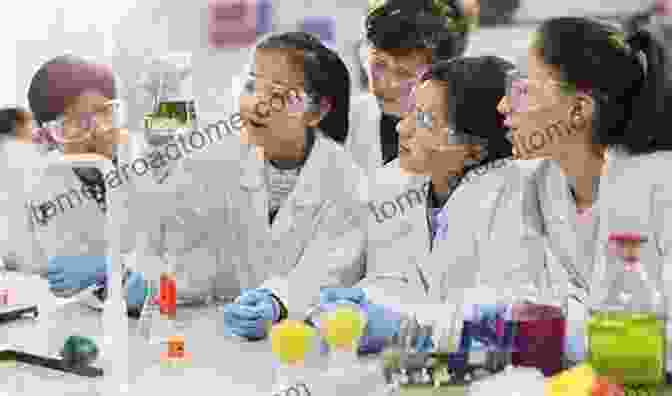 Students Enthusiastically Conducting Scientific Experiments During A Science Fair Collage Lab: Experiments Investigations And Exploratory Projects (Lab Series)