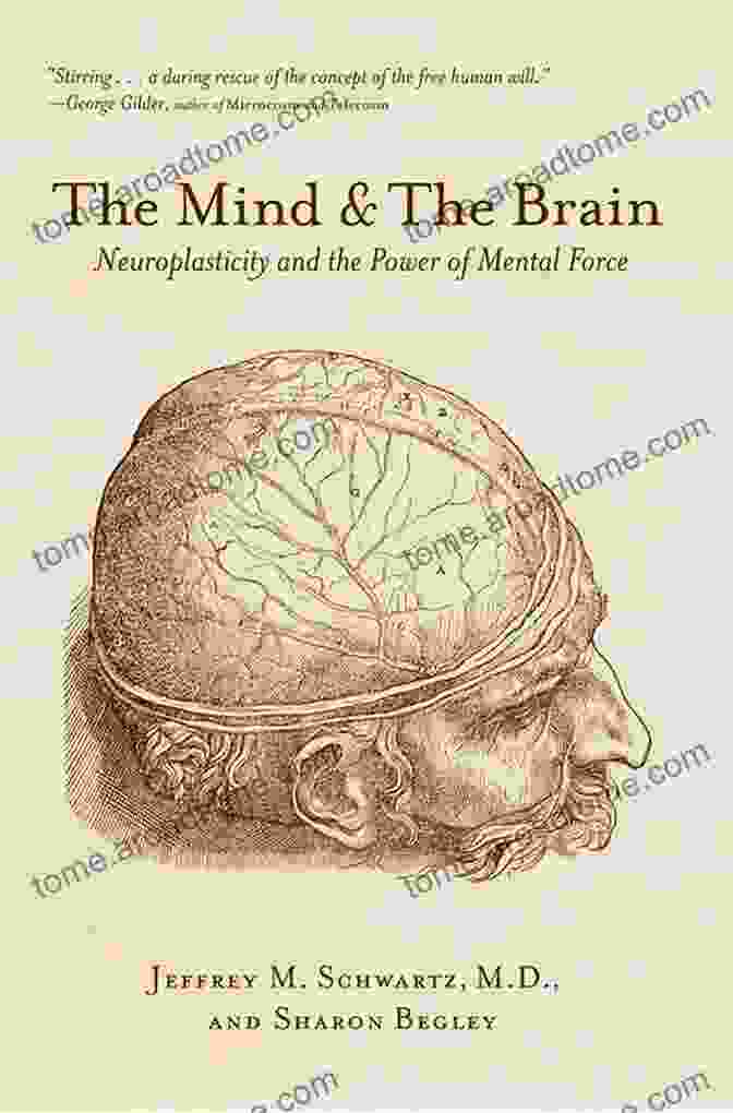 The Mind And The Brain Book Cover, Featuring A Vibrant Illustration Of A Brain And A Human Face. The Mind And The Brain: Neuroplasticity And The Power Of Mental Force